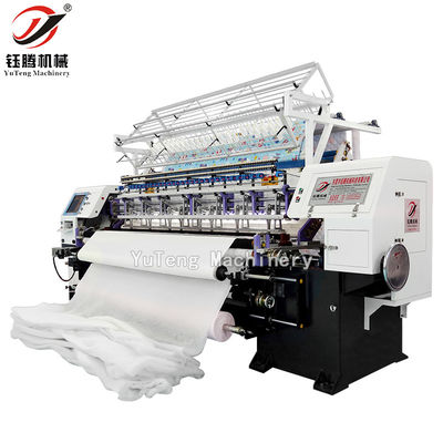 کارخانه استفاده از کامپیوتر Shuttle Lock Stitch Multi Needle Quilting Machine برای ساخت محصولات تخت خواب