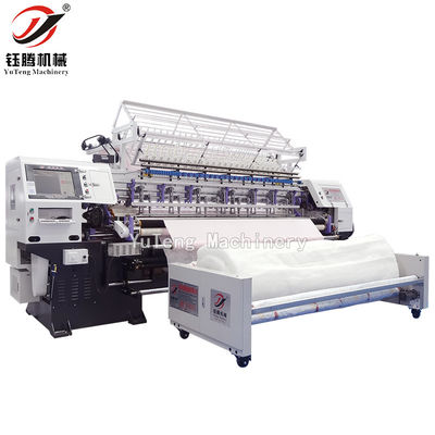 کارخانه استفاده از کامپیوتر Shuttle Lock Stitch Multi Needle Quilting Machine برای ساخت محصولات تخت خواب