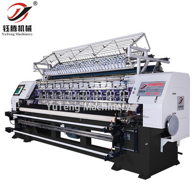 ماشین پخت و پاش با سرعت بالا 100-1000 R / min Multi Needle Lock Stitch Quilting Machine با قدرت 7.5KW برای ورق های تخت