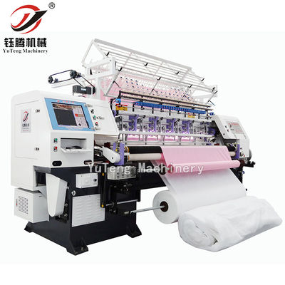 3.5kw Lock Stitch Multi Needle Quilting Machine Computerized For Sofa Seat Cover (ماشین پوشاندن چند سوزن با پیچ قفل با 5 کلووایت برای پوشاندن صندلی کاناپه)