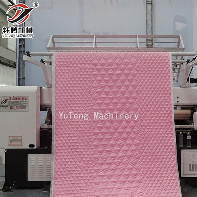 3.5kw Lock Stitch Multi Needle Quilting Machine Computerized For Sofa Seat Cover (ماشین پوشاندن چند سوزن با پیچ قفل با 5 کلووایت برای پوشاندن صندلی کاناپه)