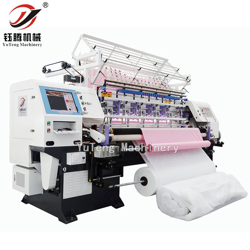 3.5kw Lock Stitch Multi Needle Quilting Machine Computerized For Sofa Seat Cover (ماشین پوشاندن چند سوزن با پیچ قفل با 5 کلووایت برای پوشاندن صندلی کاناپه)
